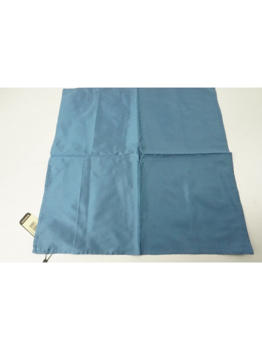 Rubinacci LH Solid Sky Blue 100% Silk Pocket Square